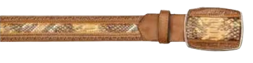 Los Altos C25U5711 Oryx Genuine Python Cowboy Belt