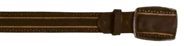Los Altos C25U6359 Tobacco Genuine Nubuck Leather Cowboy Belt