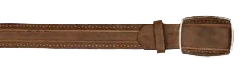 Los Altos C25U9940 Walnut Genuine Leather Cowboy Belt