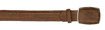 Los Altos C25U9940 Walnut Genuine Leather Cowboy Belt