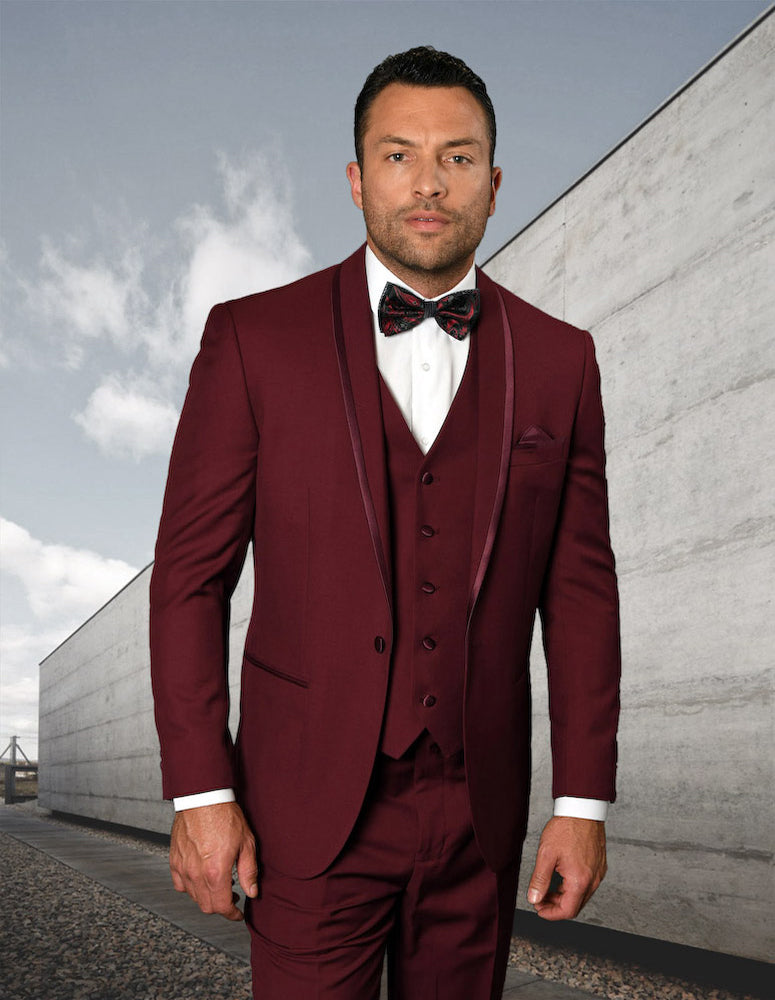 Statement Caesar Burgundy Tuxedo