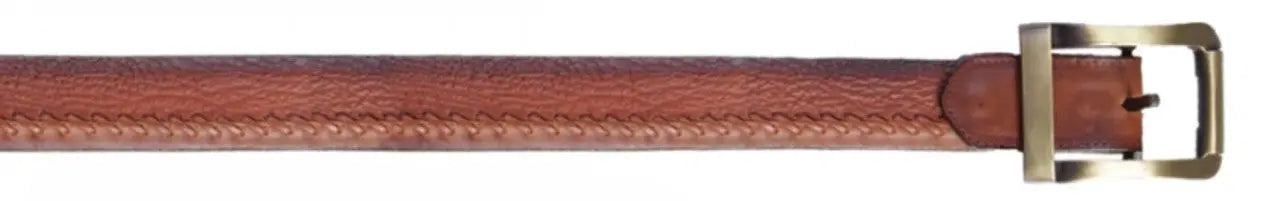 Los Altos C230903 Cognac Genuine Shark Belt