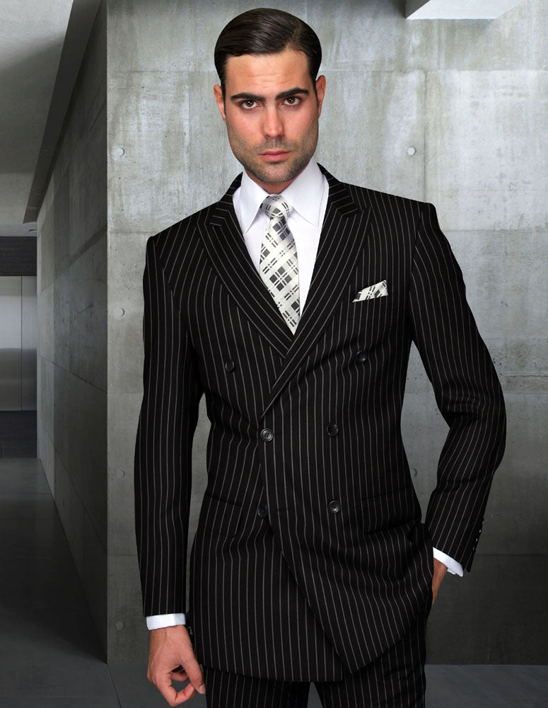 Statement DB-Zarelli Black Super 180's Italian Wool Suit