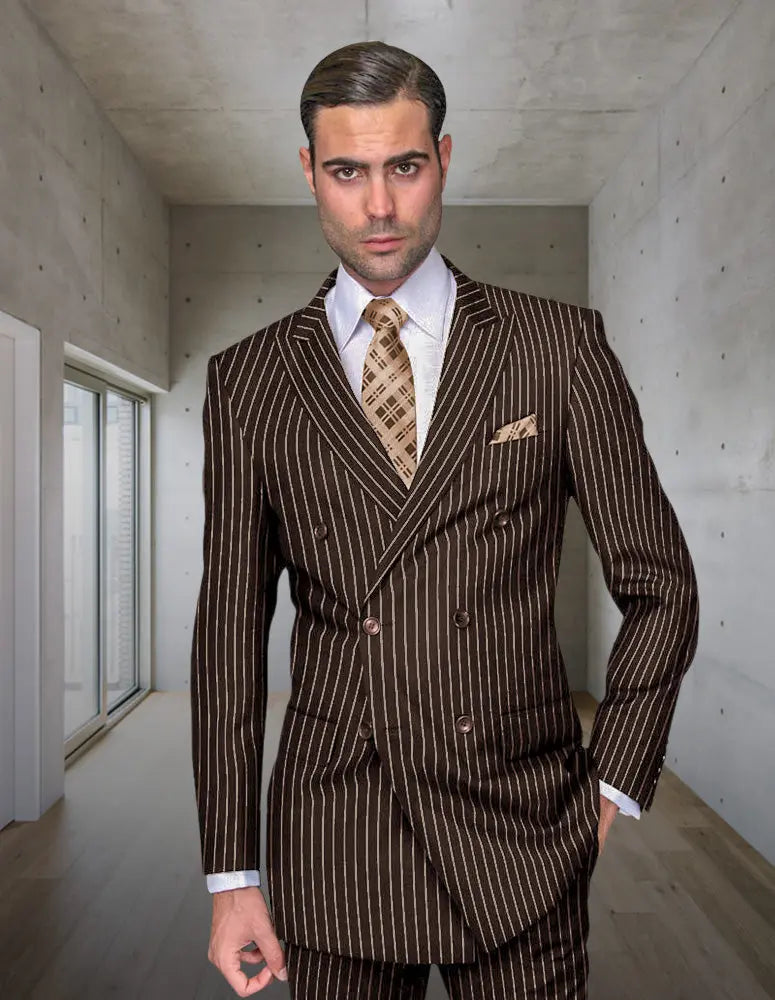 Statement DB-Zarelli Brown Super 180's Italian Wool Suit