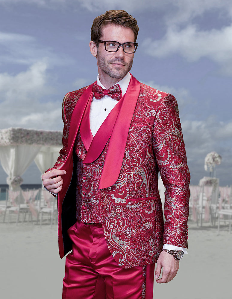 Statement Delano-4 Red Tuxedo