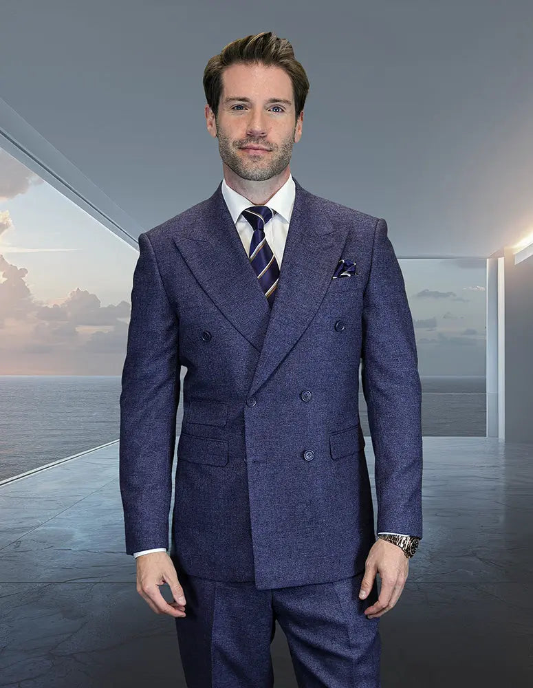 Statement Dolce Indigo Super 200's Italian Wool/Cashmere Suit