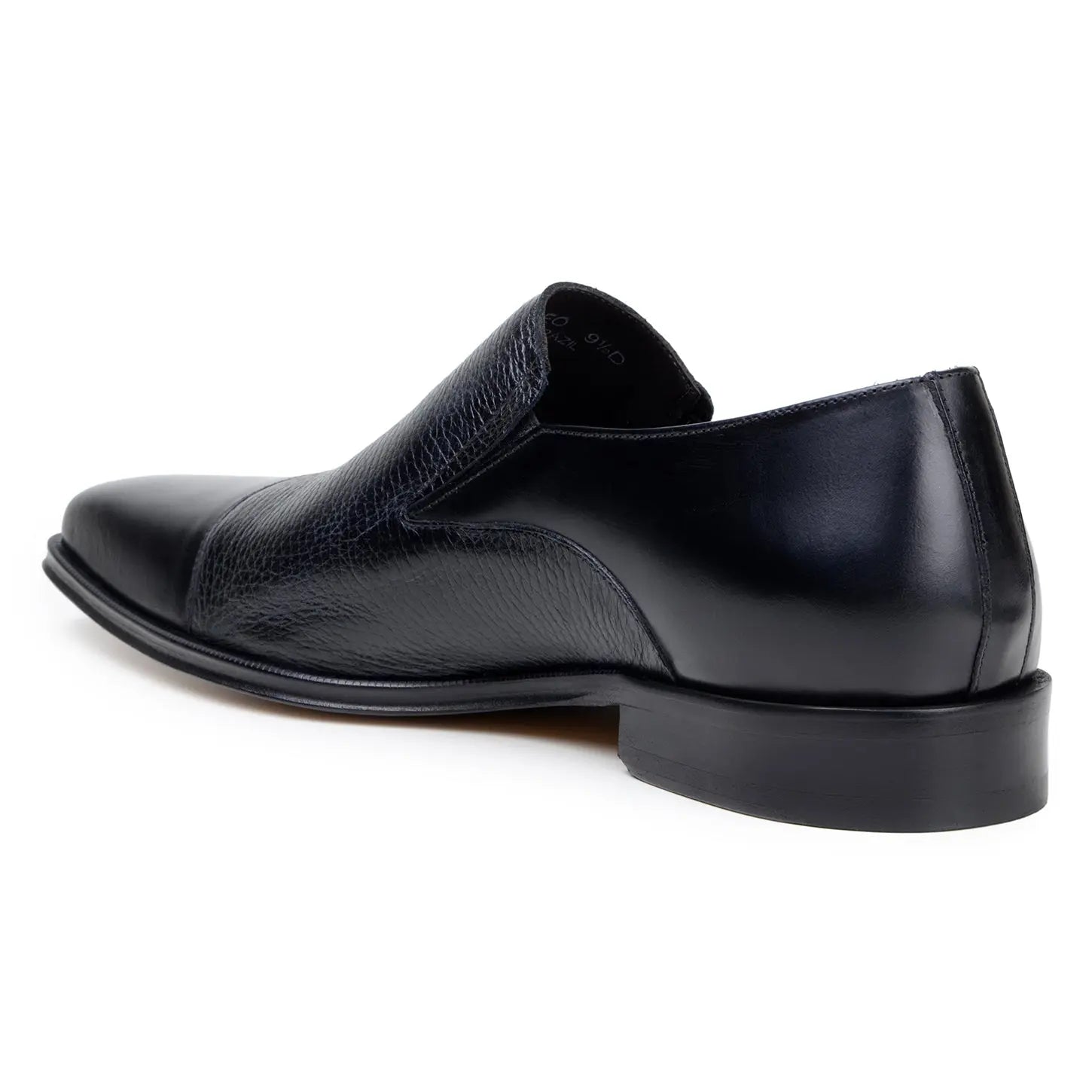 Belvedere Andreo Black Genuine Leather Italian Deerskin/Calf Loafers
