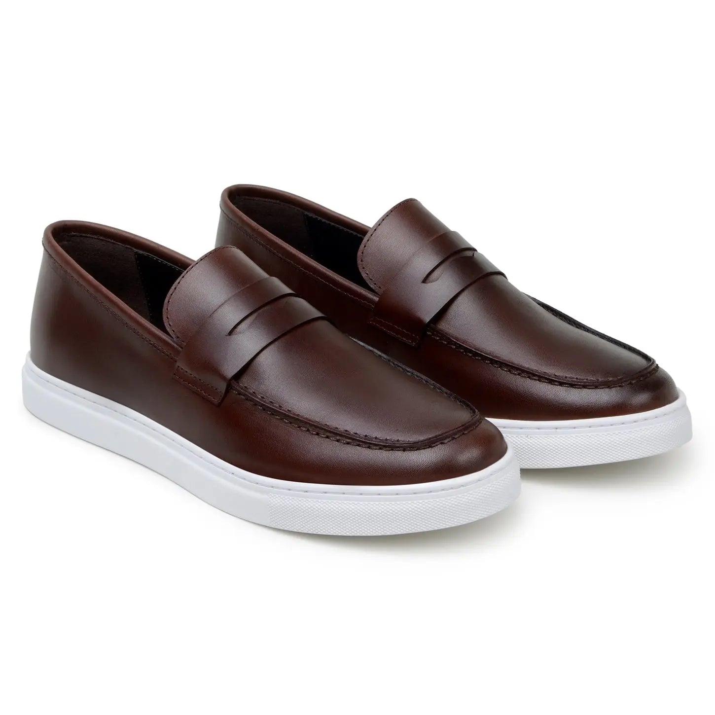 Belvedere Elliot Brown Genuine Leather Calf Loafers