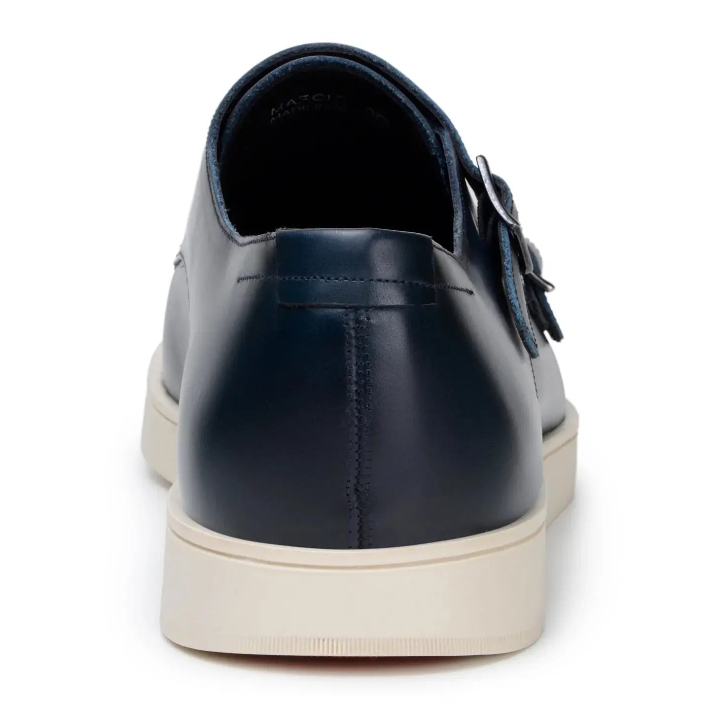 Belvedere Marcio Navy Genuine Nappa Leather Monk Straps Shoes