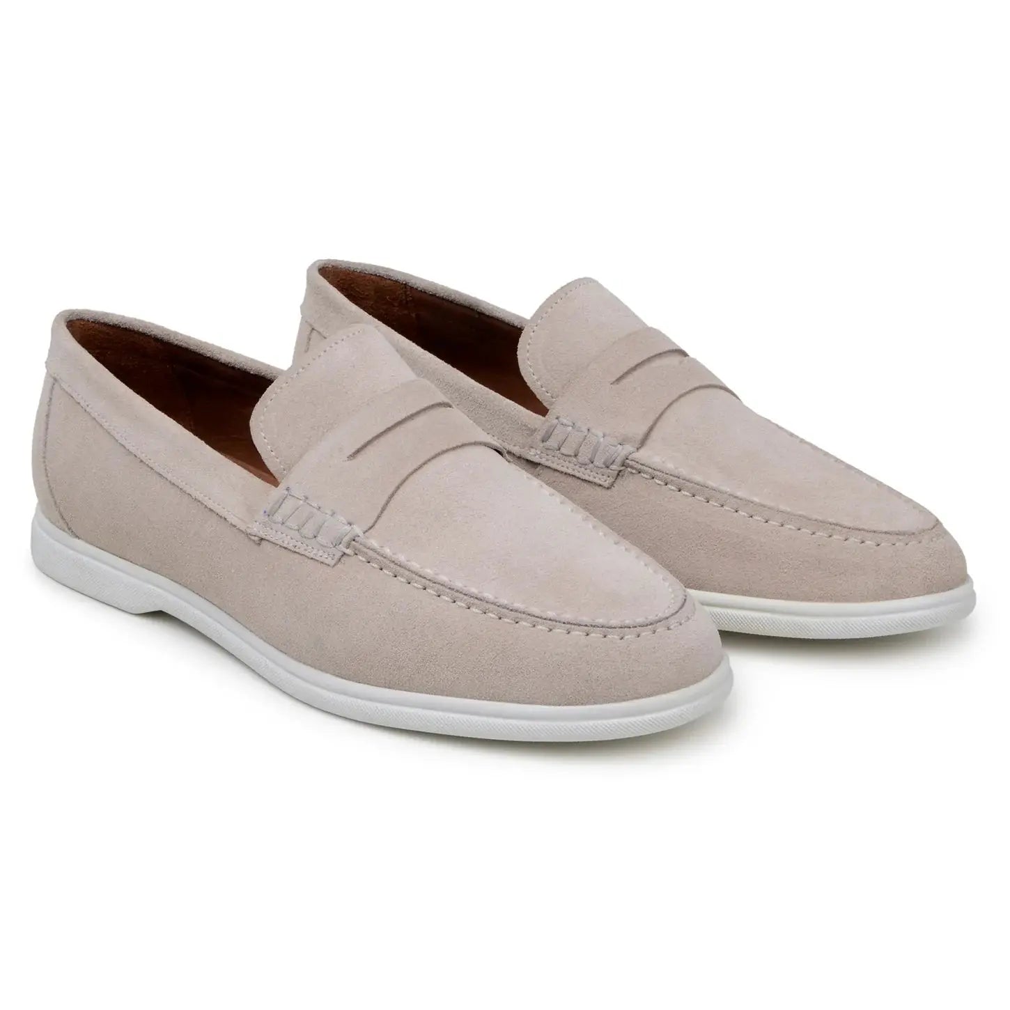 Belvedere Niko Sand Genuine Nappa Leather Loafers