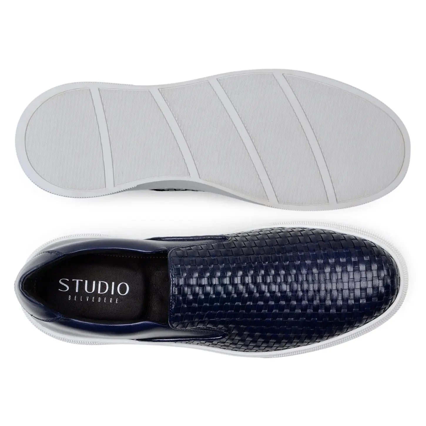 Belvedere Fernando Navy Genuine Nappa Leather Sneakers