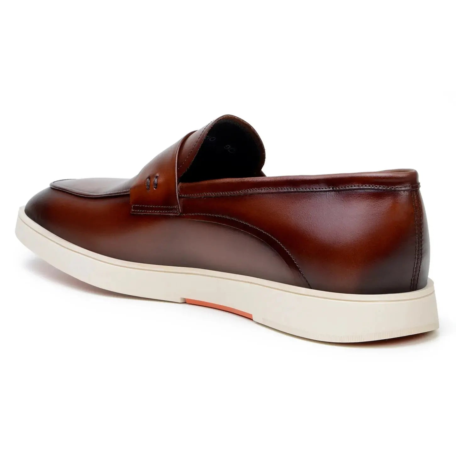 Belvedere Maurizio Cognac Genuine Nappa Leather Loafers