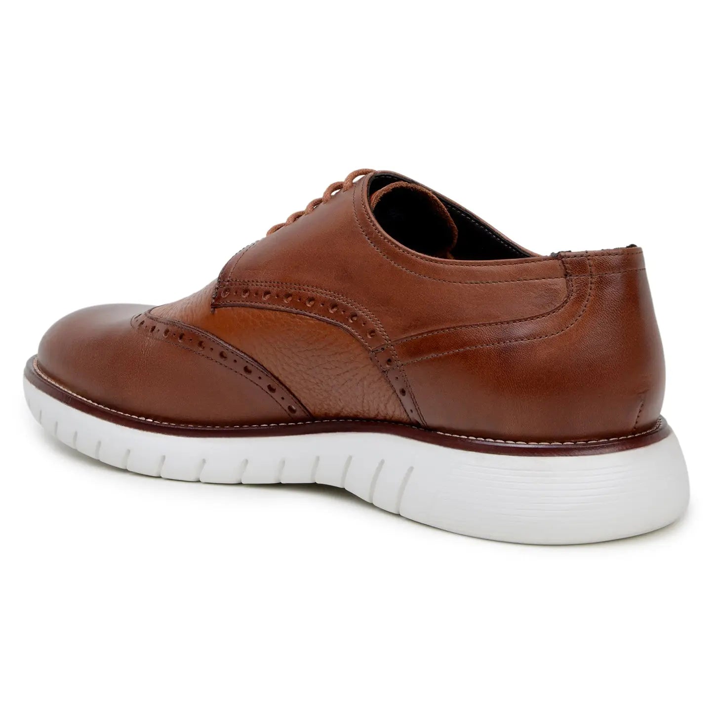 Belvedere Enzo Antique Tan Genuine Leather Italian Deerskin/Calf Oxfords