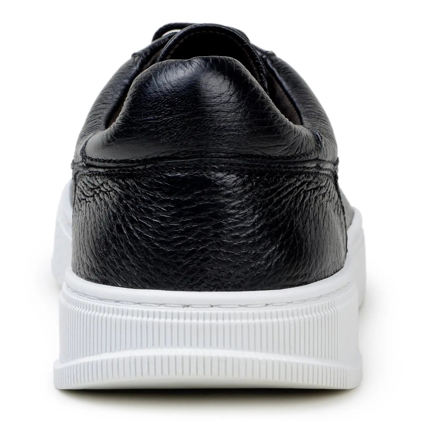 Belvedere Matteo Black Genuine Leather Italian Deerskin Sneakers