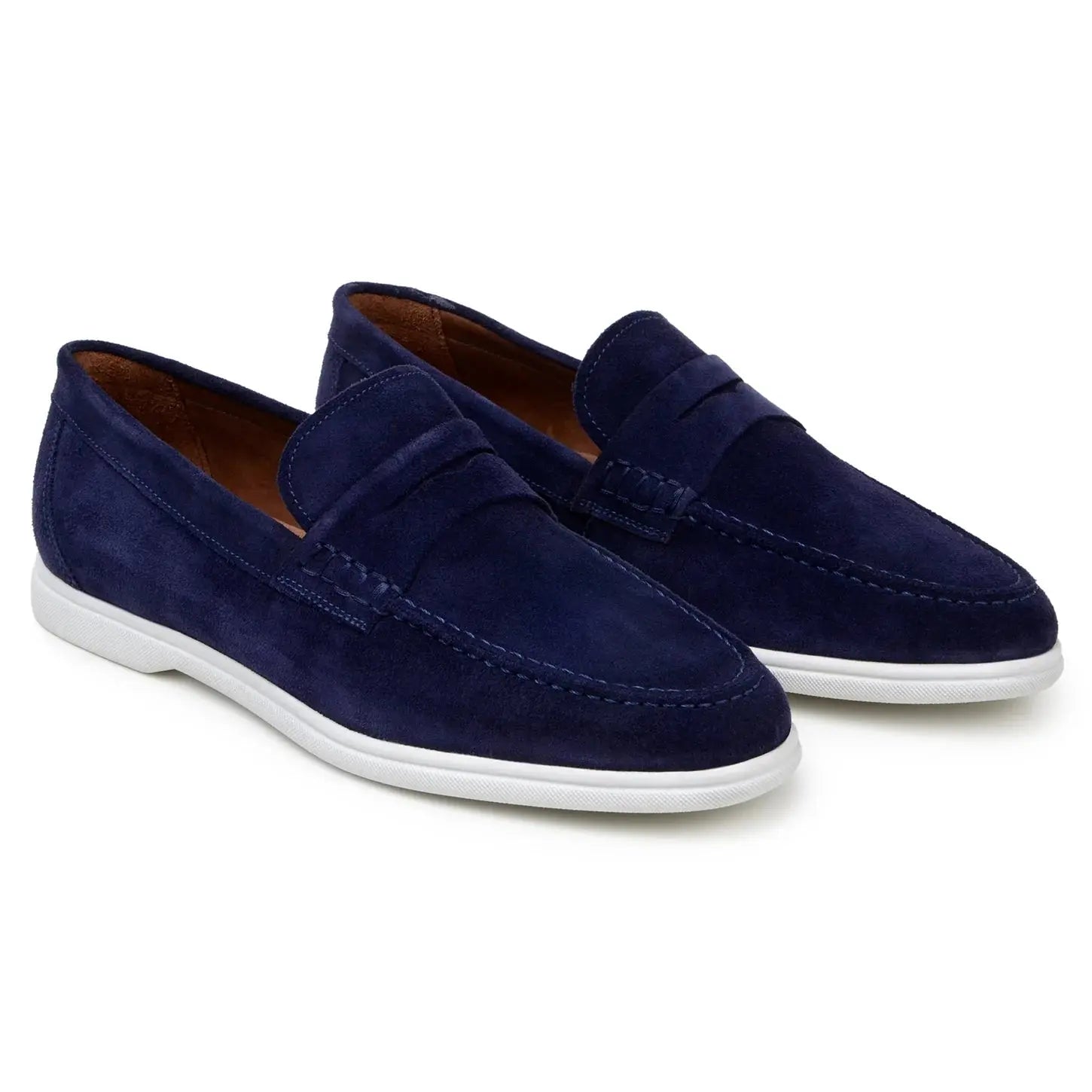 Belvedere Niko Navy Genuine Nappa Leather Loafers