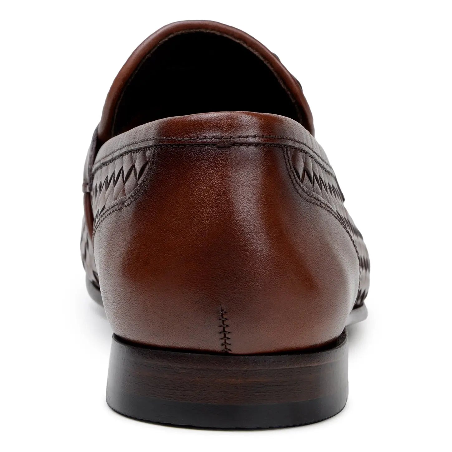 Belvedere Luca Antique Tan Genuine Leather Woven Calf Loafers