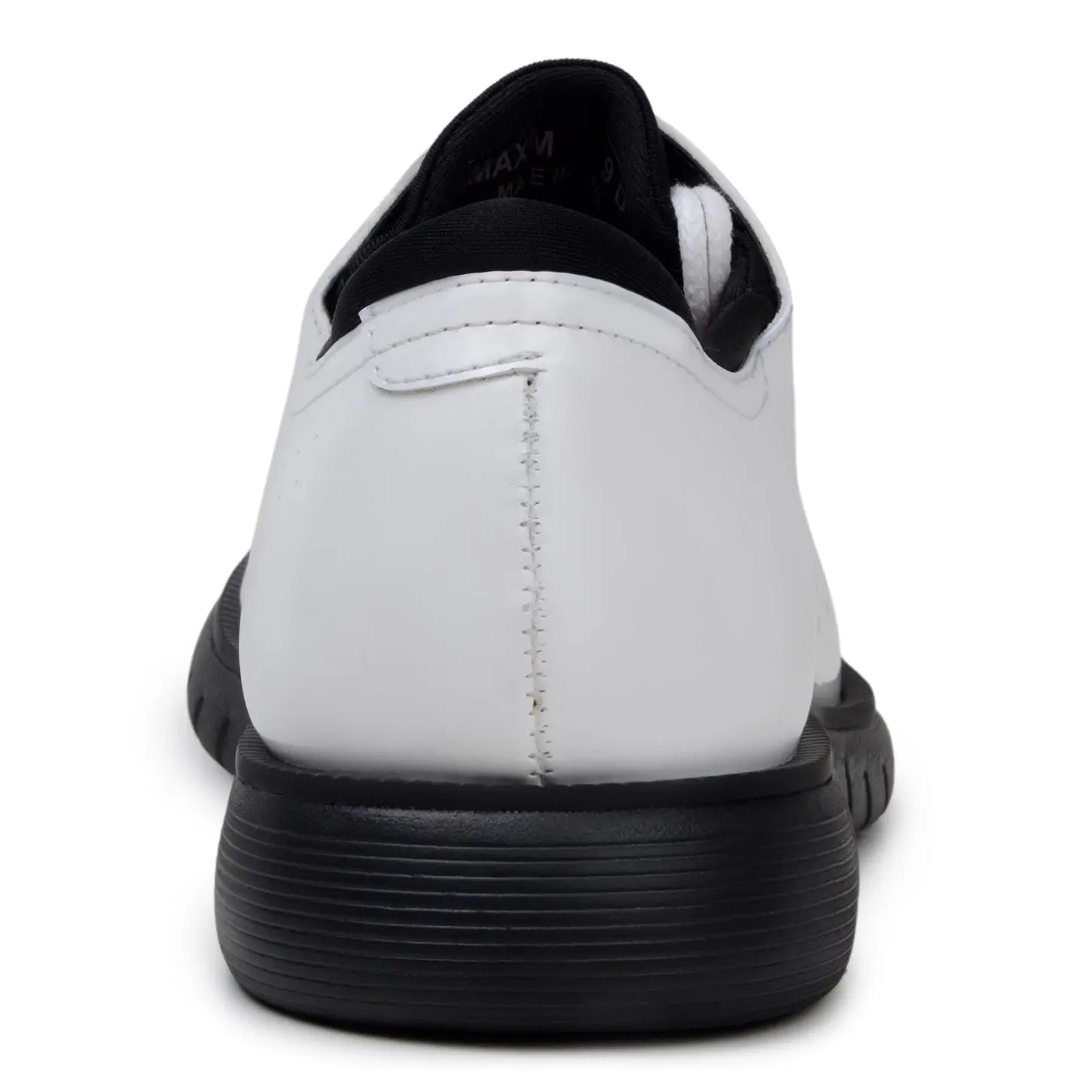 Belvedere Maxim White Genuine Leather Laser Cut Patent/Neoprene Sneakers
