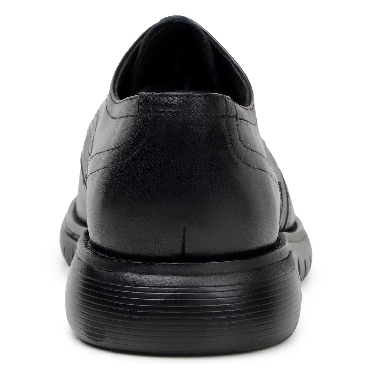 Belvedere Enzo Black Genuine Leather Italian Deerskin/Calf Oxfords
