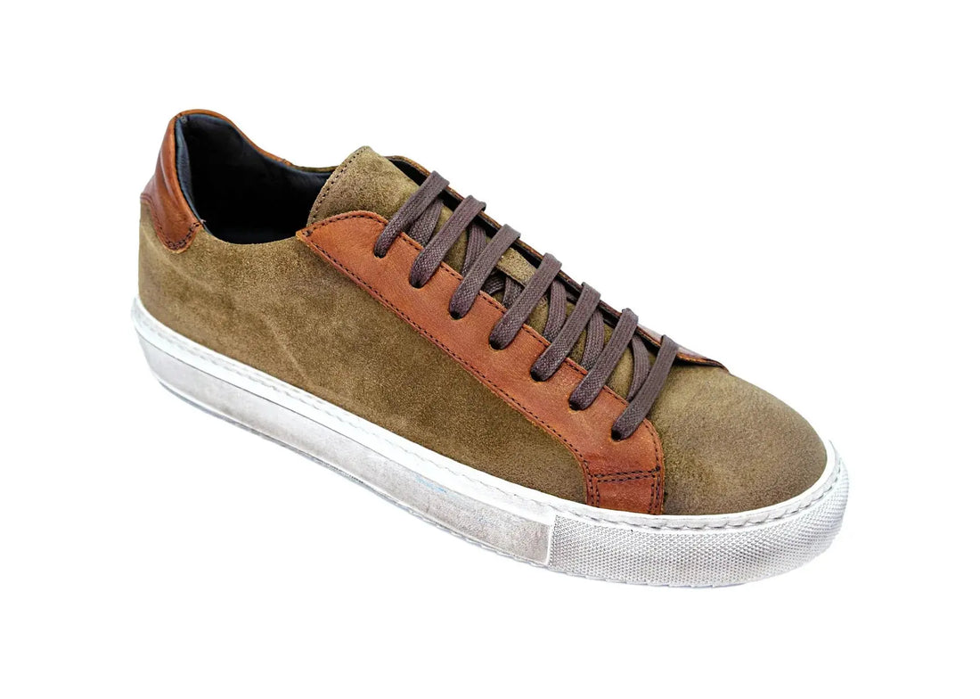 Giovacchini Rino Cognac Genuine Nappa Leather Sneakers