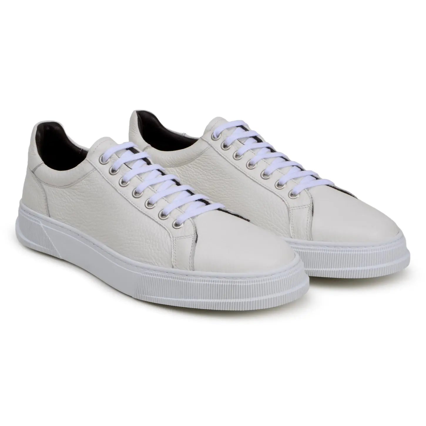 Belvedere Matteo Milk Genuine Leather Italian Deerskin Sneakers