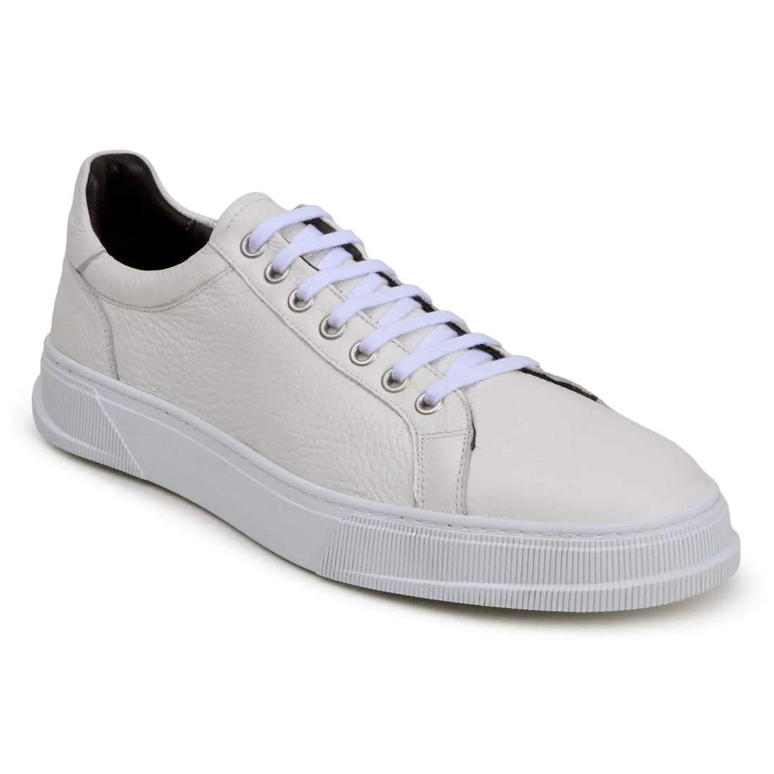 Belvedere Matteo Milk Genuine Leather Italian Deerskin Sneakers