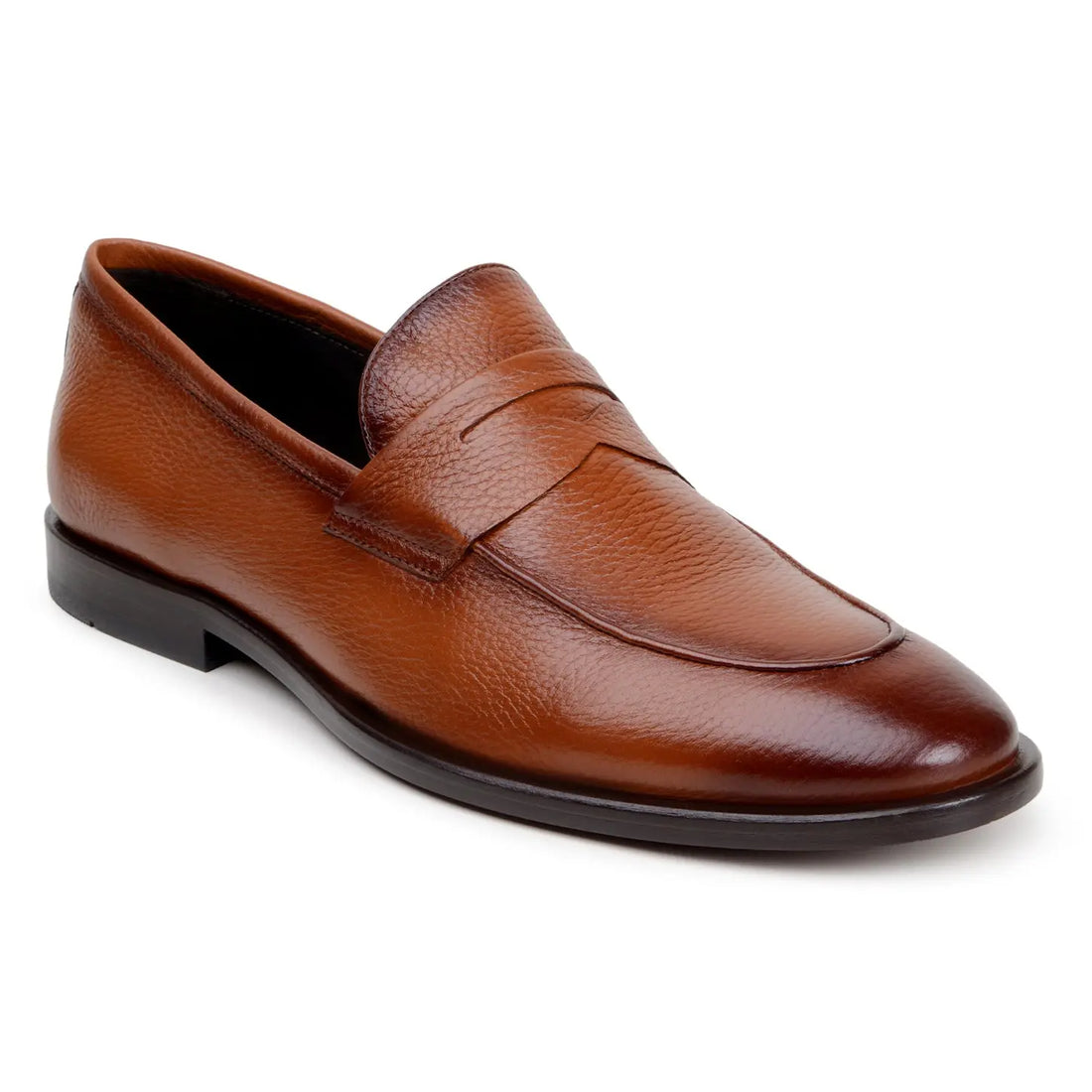 Belvedere Nohr Tan Genuine Leather Italian Deerskin Loafers