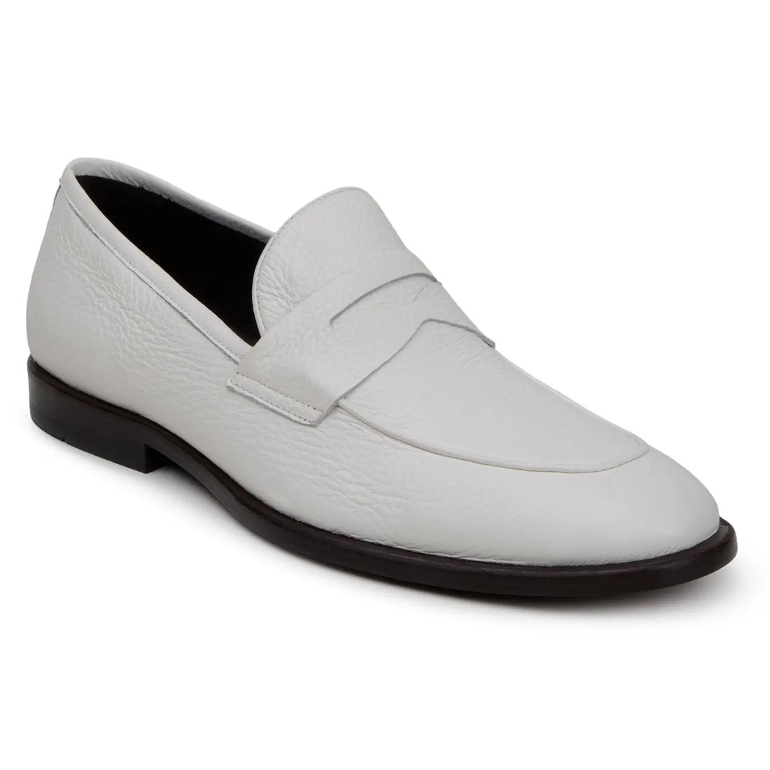 Belvedere Nohr White Genuine Leather Italian Deerskin Loafers