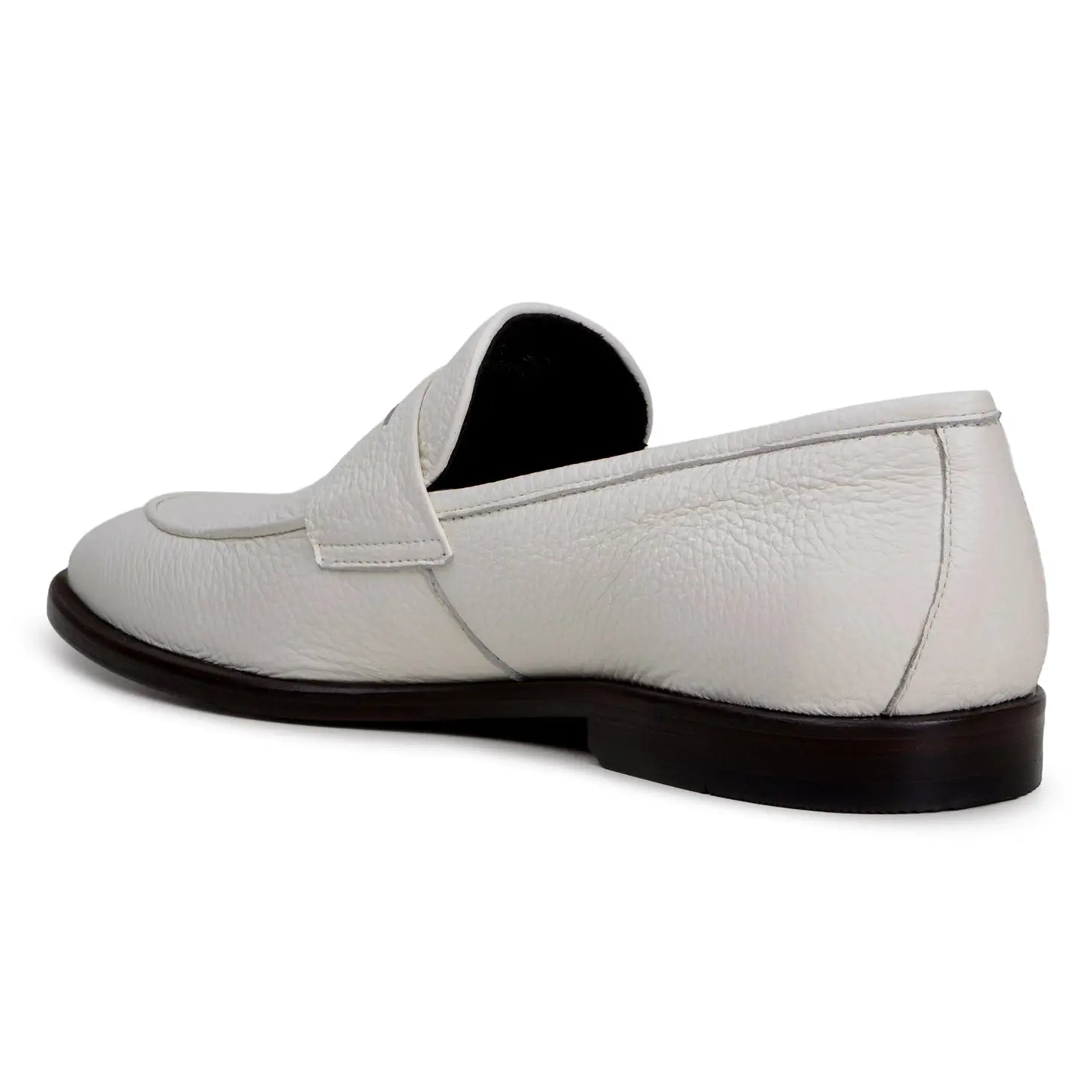Belvedere Nohr White Genuine Leather Italian Deerskin Loafers