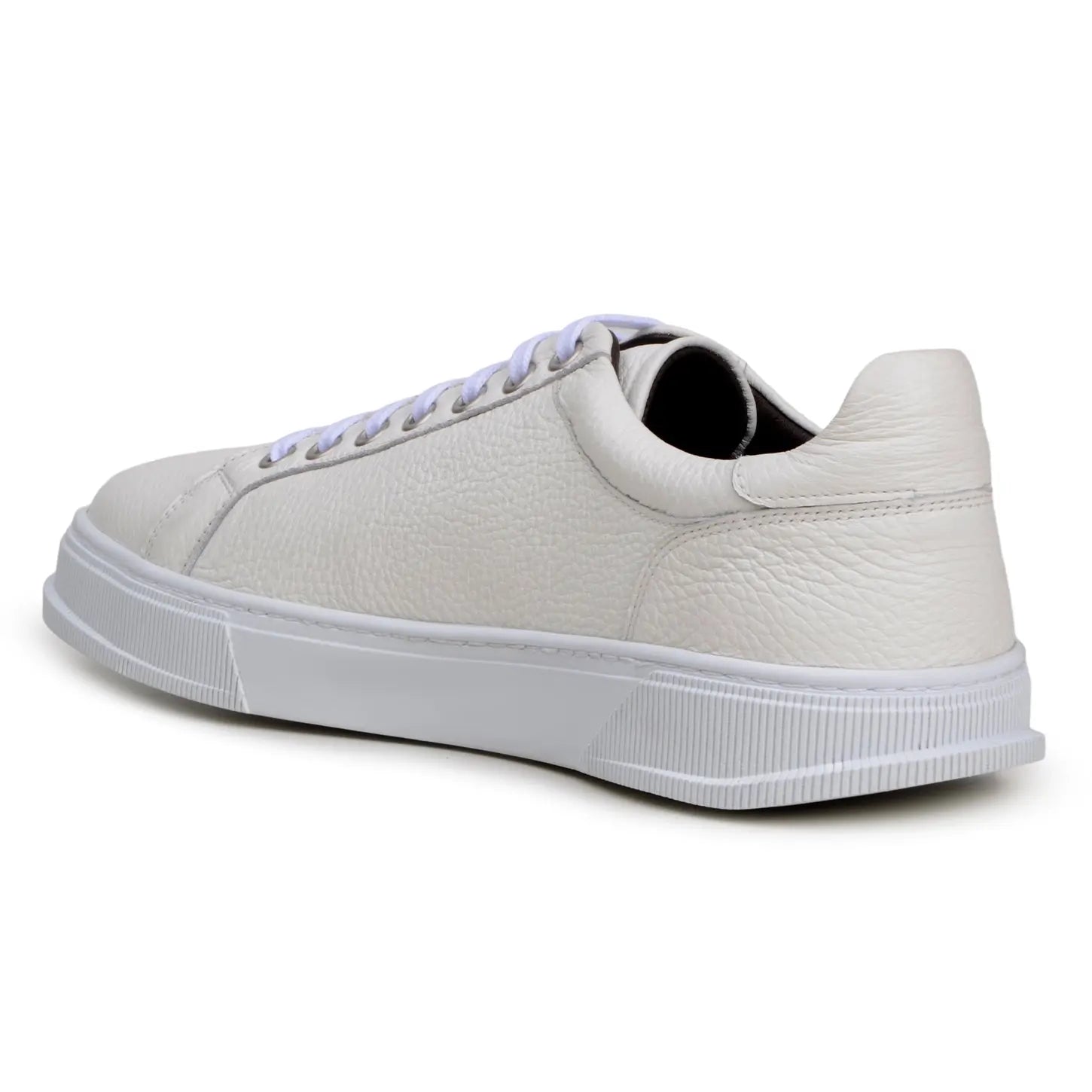 Belvedere Matteo Milk Genuine Leather Italian Deerskin Sneakers