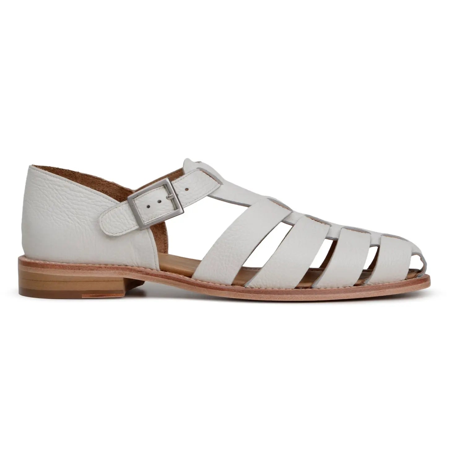 Belvedere Elio Milk Genuine Leather Italian Deerskin Sandals