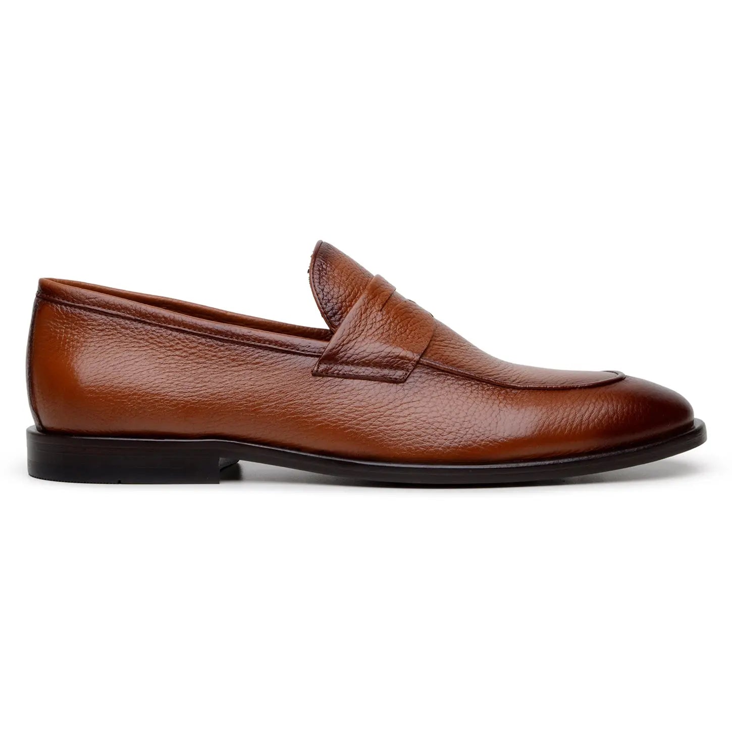 Belvedere Nohr Tan Genuine Leather Italian Deerskin Loafers