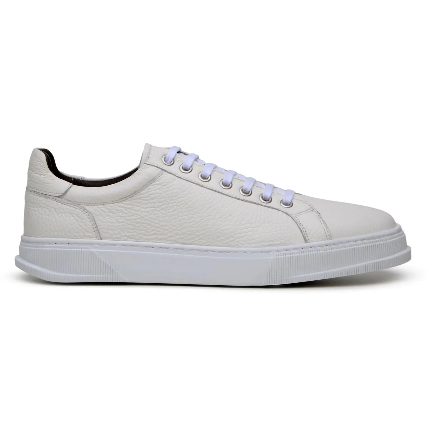 Belvedere Matteo Milk Genuine Leather Italian Deerskin Sneakers