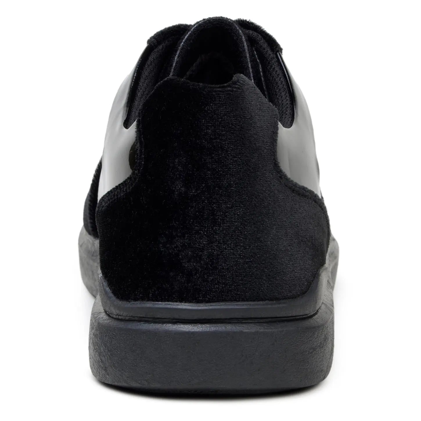 Belvedere Edmound Black Genuine Leather Patent/Velvet Sneakers