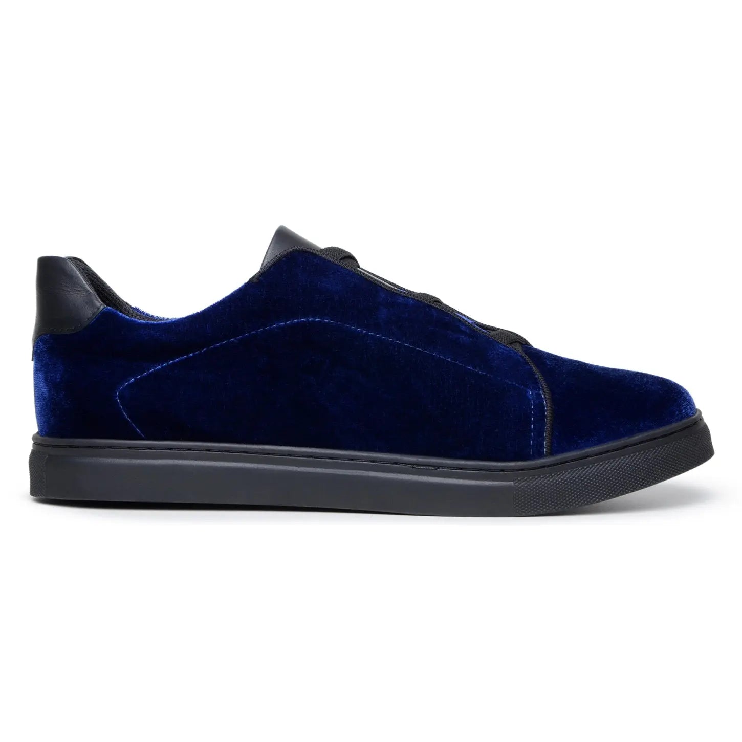 Belvedere Eros Midnight Blue Genuine Leather Calf/Velvet Sneakers