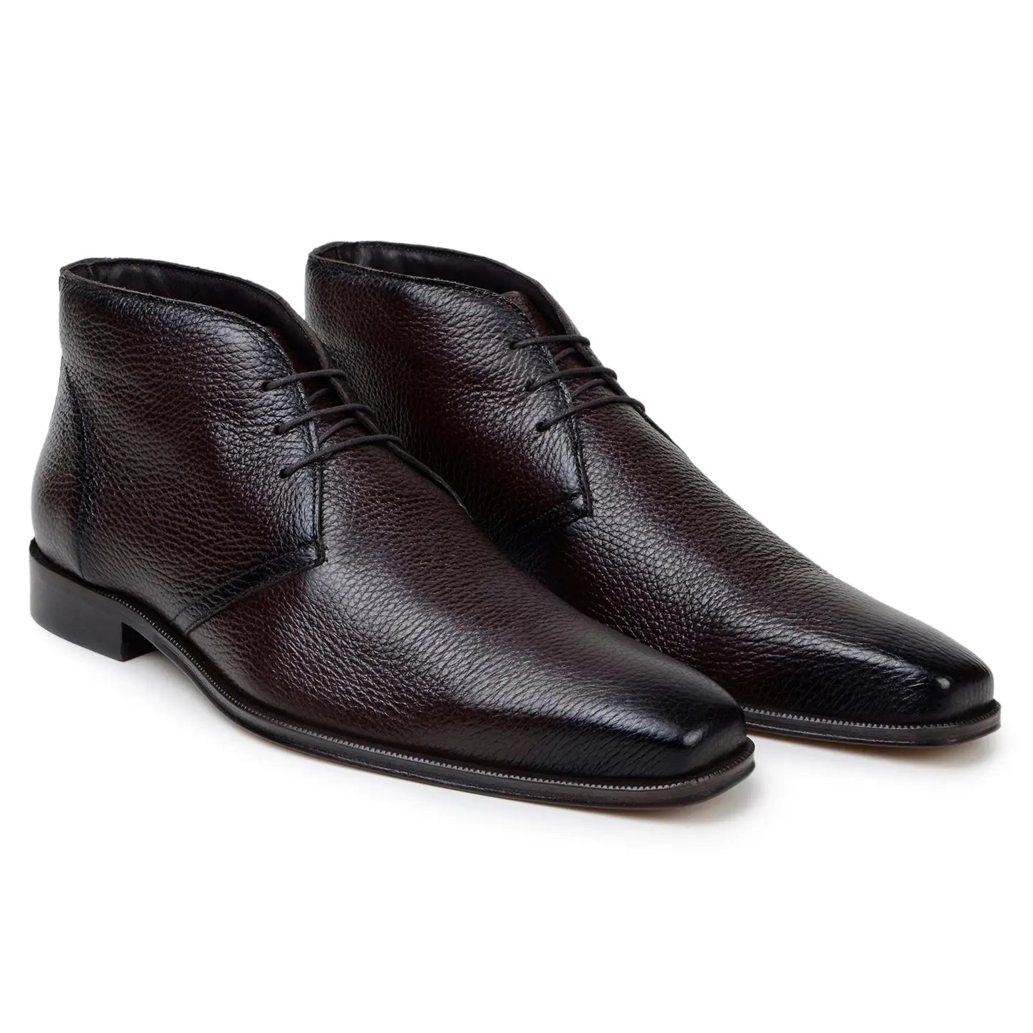 Belvedere Axel Brown Genuine Leather Italian Deerskin Boots