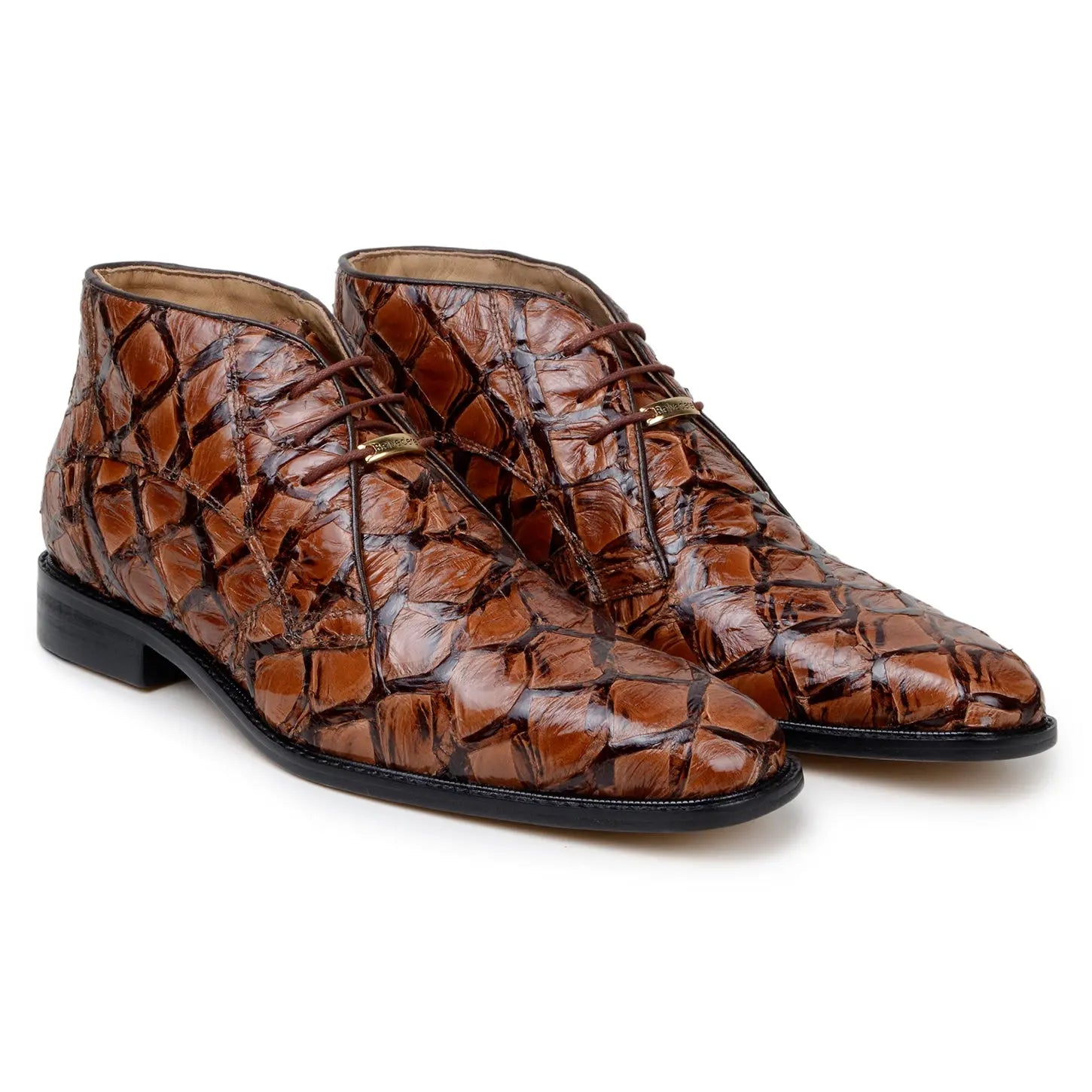 Belvedere Ciro BR03 Antique Almond Genuine Pirarucu Oxfords