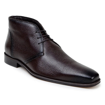Belvedere Axel Brown Genuine Leather Italian Deerskin Boots