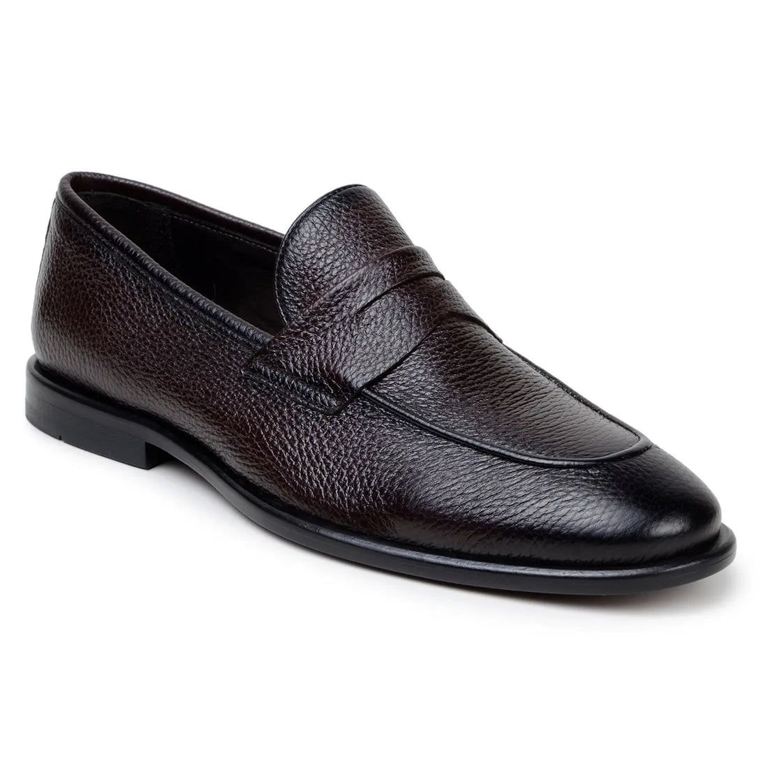 Belvedere Nohr Brown Genuine Leather Italian Deerskin Loafers