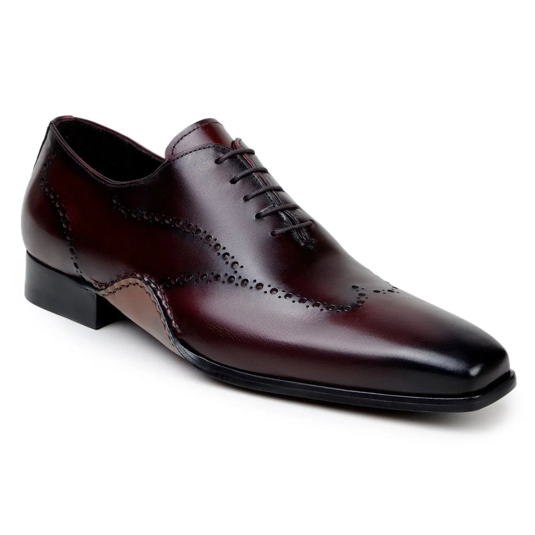 Belvedere Otto Antique Burgundy Genuine Leather Italian Calf Oxfords