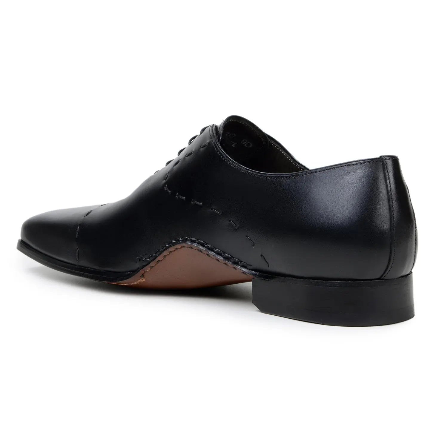 Belvedere Maestro Black Genuine Leather Italian Calf Oxfords