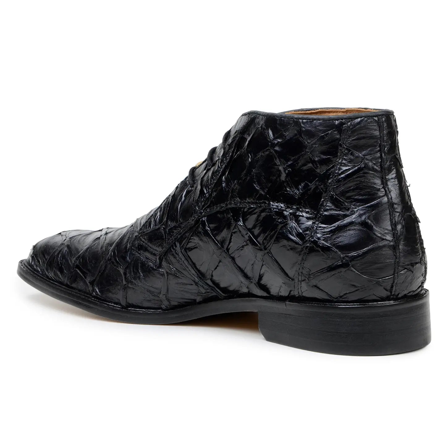 Belvedere Ciro BR03 Black Genuine Pirarucu Oxfords