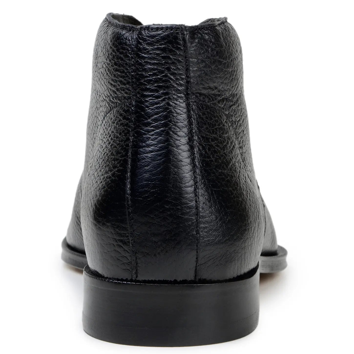 Belvedere Axel Black Genuine Leather Italian Deerskin Boots