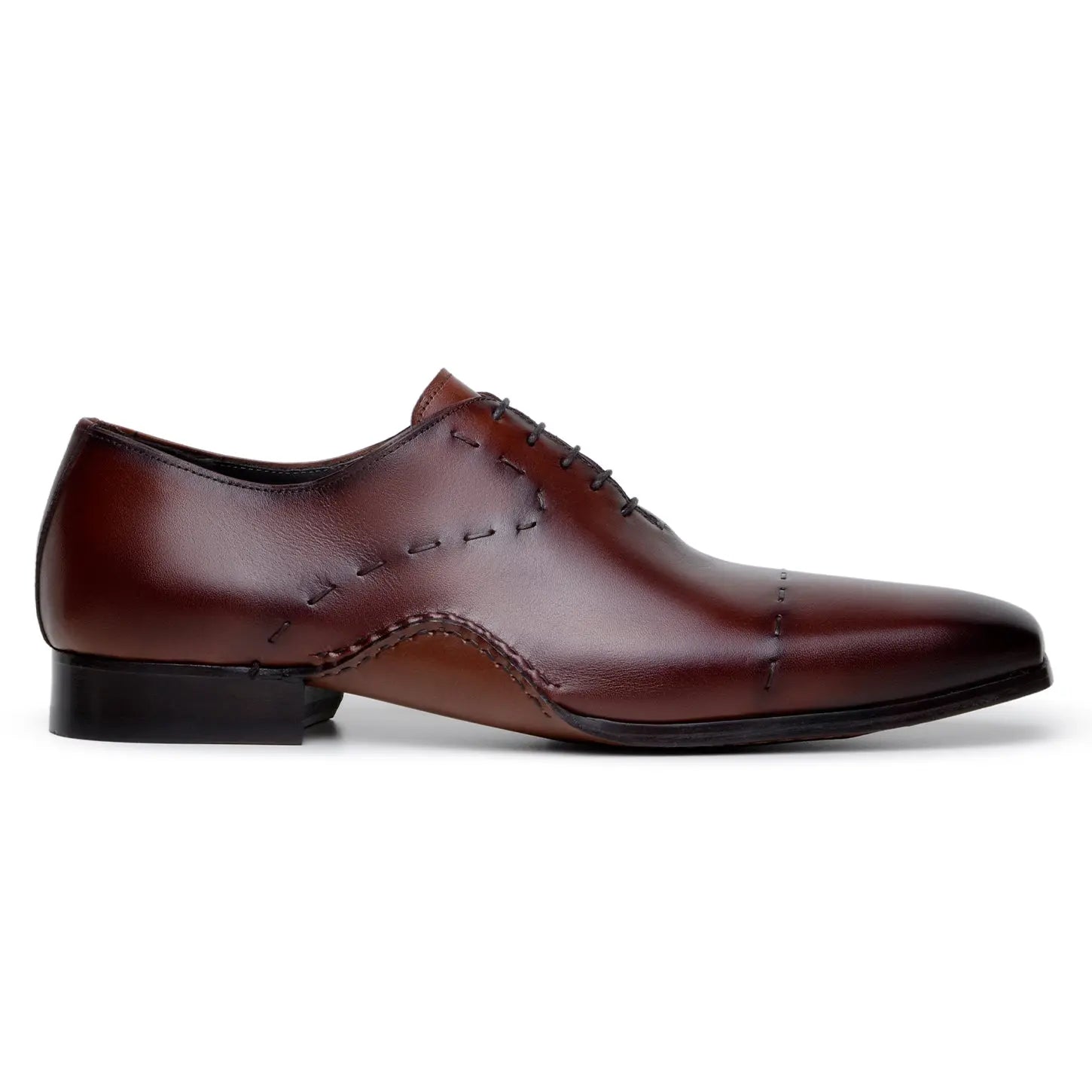 Belvedere Maestro Antique Cognac Genuine Leather Italian Calf Oxfords