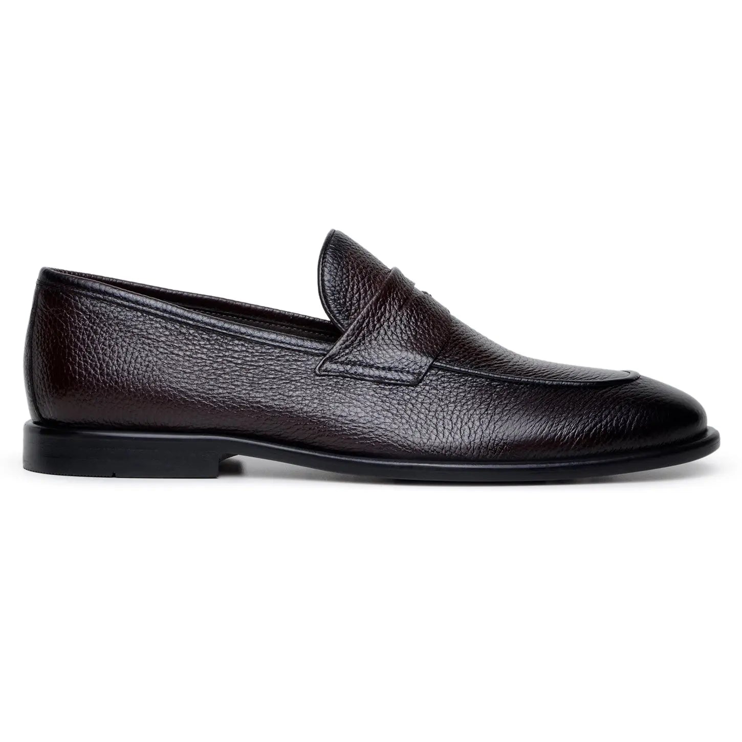Belvedere Nohr Brown Genuine Leather Italian Deerskin Loafers