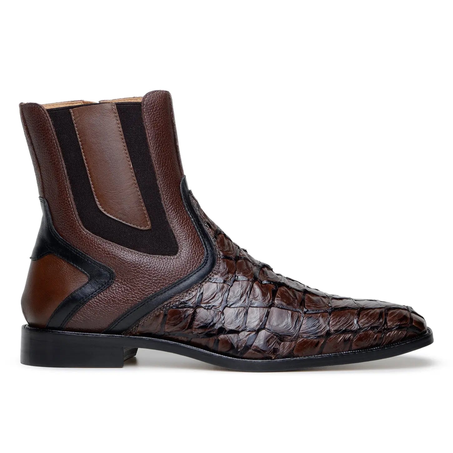 Belvedere Lima BR04 Brown Genuine Pirarucu Boots