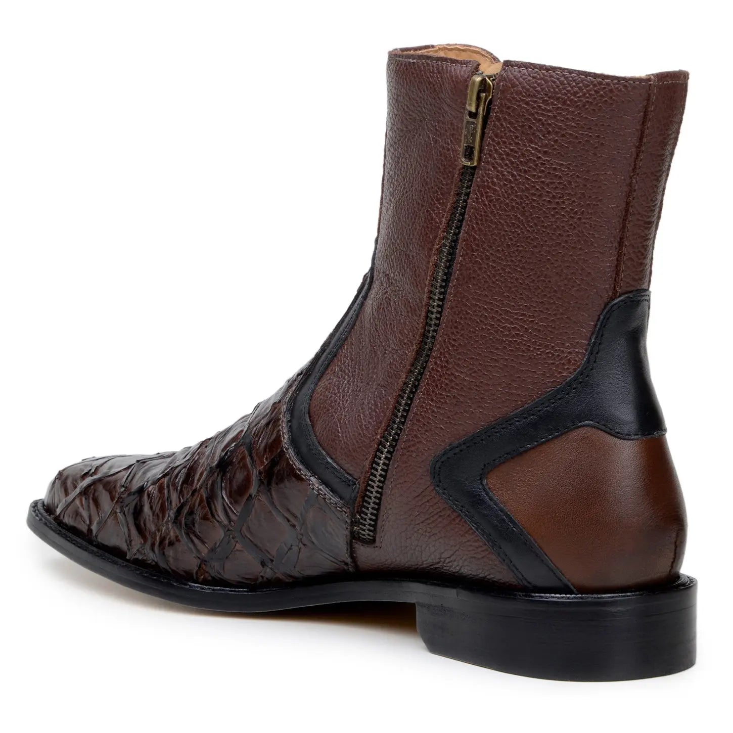 Belvedere Lima BR04 Brown Genuine Pirarucu Boots