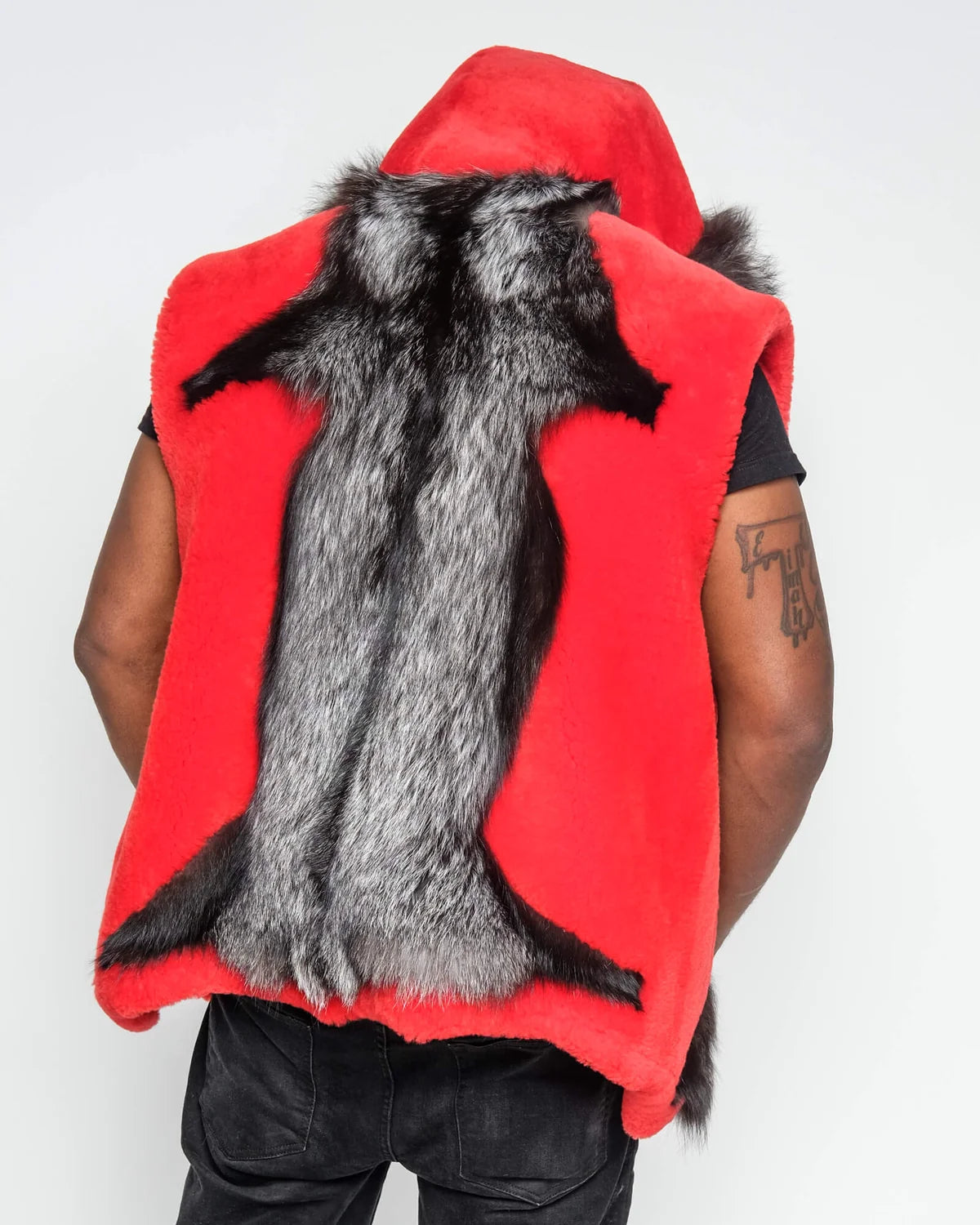 Jakewood 6500 Red Genuine Mouton Fur Vest