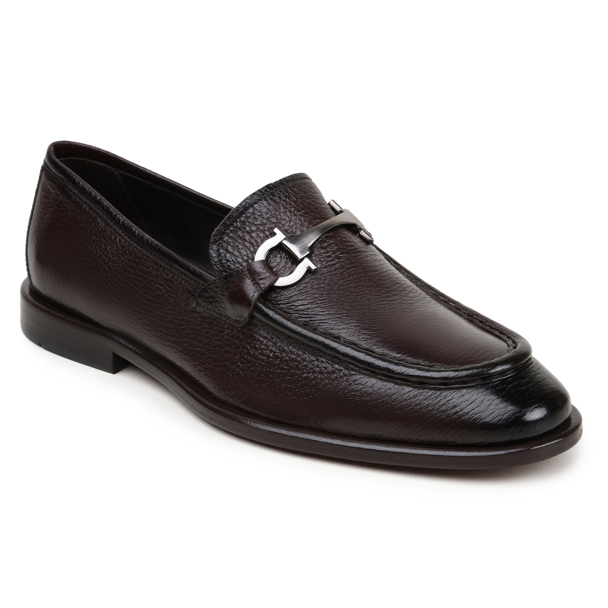 Belvedere Emilio Brown Genuine Italian Deerskin Leather Loafers