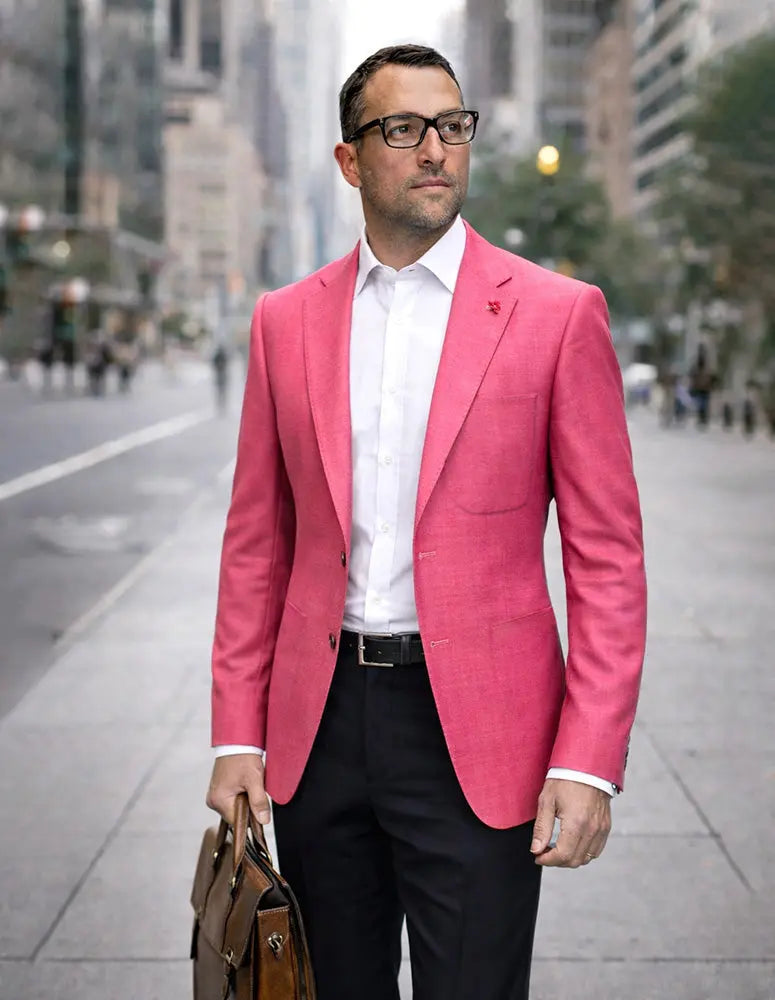 Statement Feraro Fucshia Superfine Italian Wool Blazer