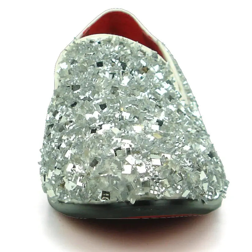 Fiesso FI-7498 White Slip on Loafers